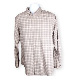 Cremieux Men’s Slim Fit Plaid Button-Down Shirt L NWT